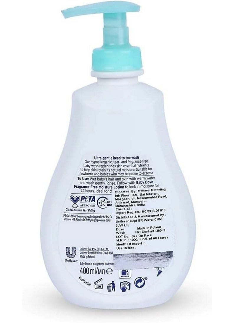 Baby Dove Sensitive Moisture Wash 400 ML