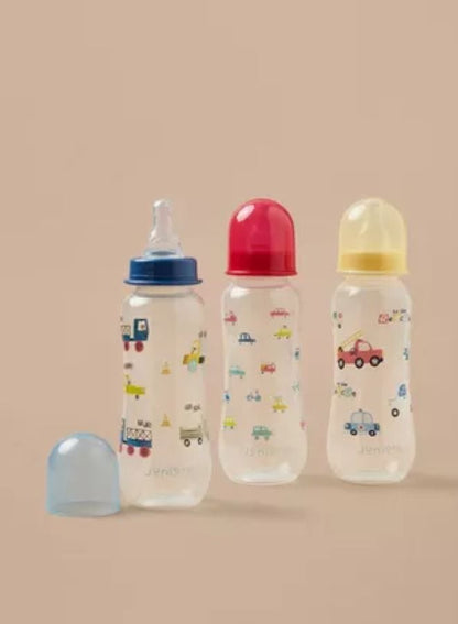 JUNIORS Printed Feeding Bottle Set 250 ML