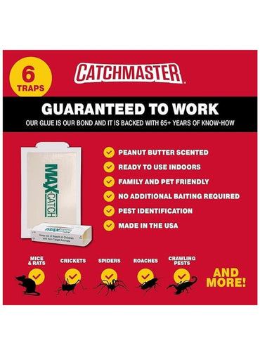 Catchmaster Max-Catch Mouse And Insect Trap 6 Piece
