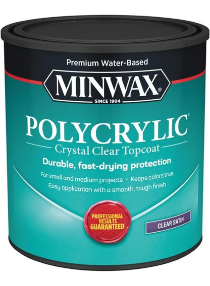 Minwax Polycrylic Finish 946 ML Clear Satin