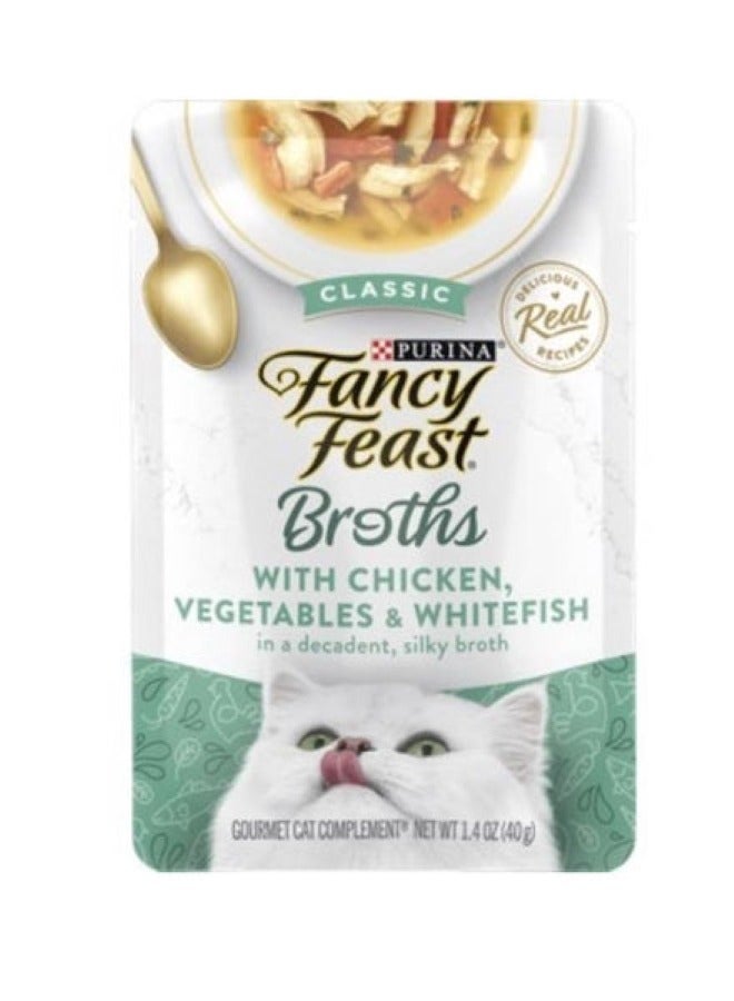 Delicious Purina Fancy Feast Broths for Cats