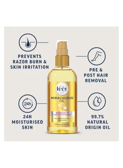 Veet Hair Removal Miraculous Oil 100 ML