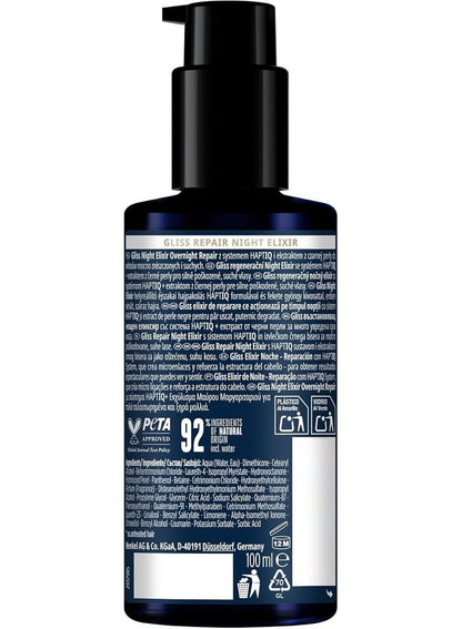 Gliss Night Elixir Overnight Repair 100 ML Schwarzkopf