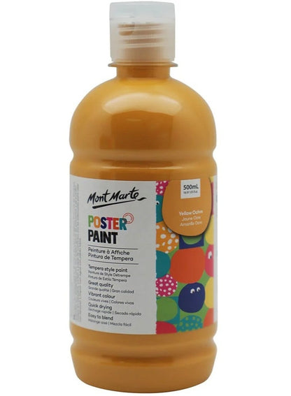 Mont Marte Poster Paint 500ML Yellow Ochre