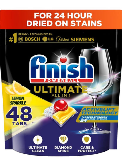 Finish Powerball Ultimate All in 1 Dishwasher Tablets