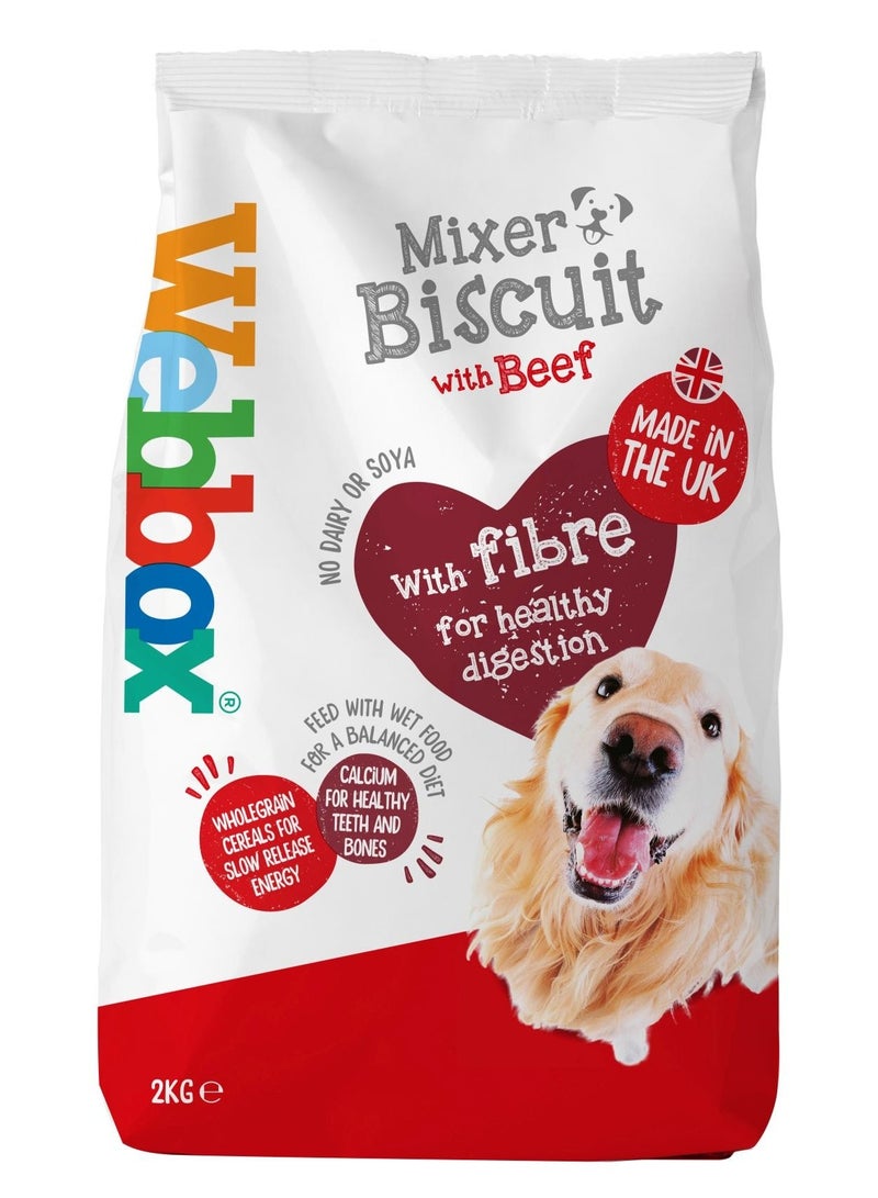 Webbox Dog Mixer Biscuit Beef 2Kg