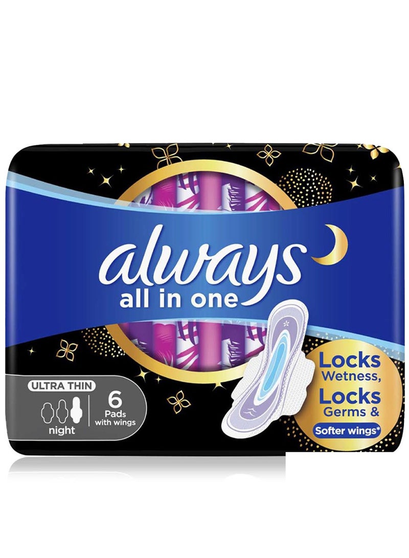Always All In 1 Ultra Thin Night Pads