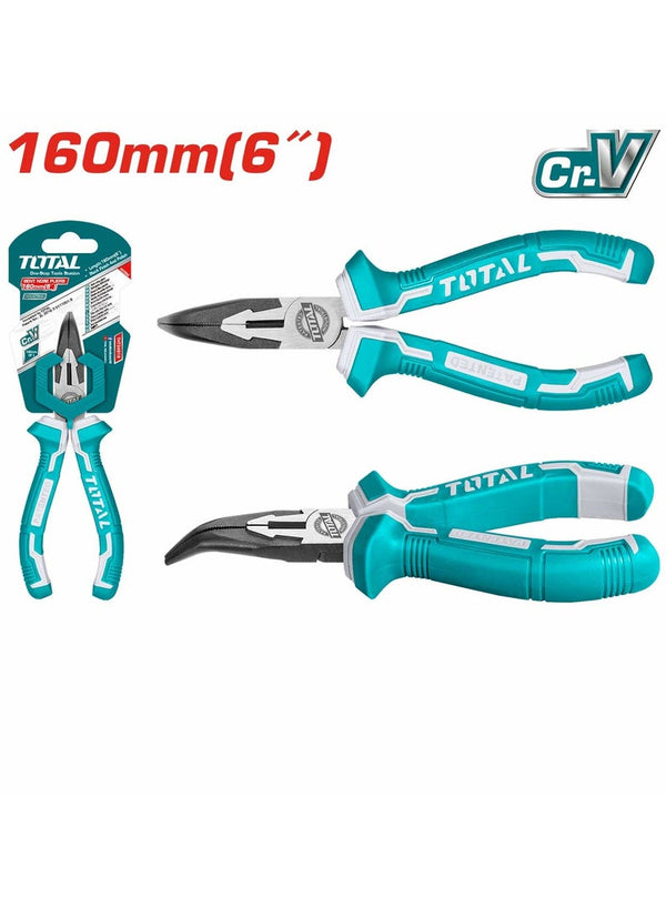 TOTAL Bent Nose Plier 6 Inch 60 MM