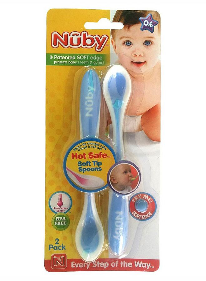 Nuby 2-Piece Hot Safe Spoon Set