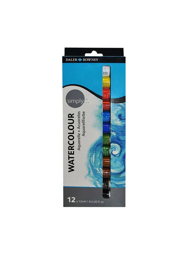 Daler Rowney 12-Piece Simply Watercolor Set