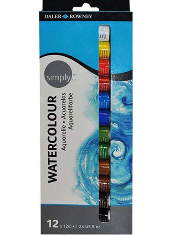 Daler Rowney 12-Piece Simply Watercolor Set