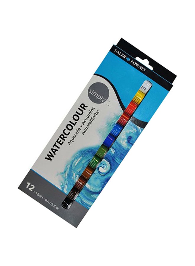 Daler Rowney 12-Piece Simply Watercolor Set