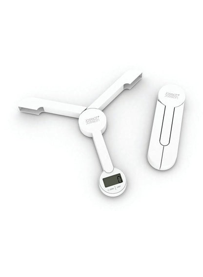 Joseph Joseph Triscale Folding Digital Scale White 21.33x21.33x12.19cm