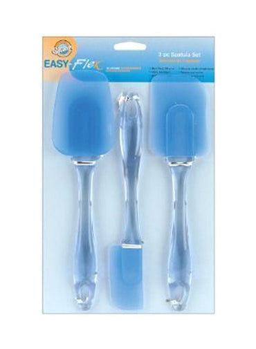 Wilton 3-Piece Easy Flex Spatula Set Blue