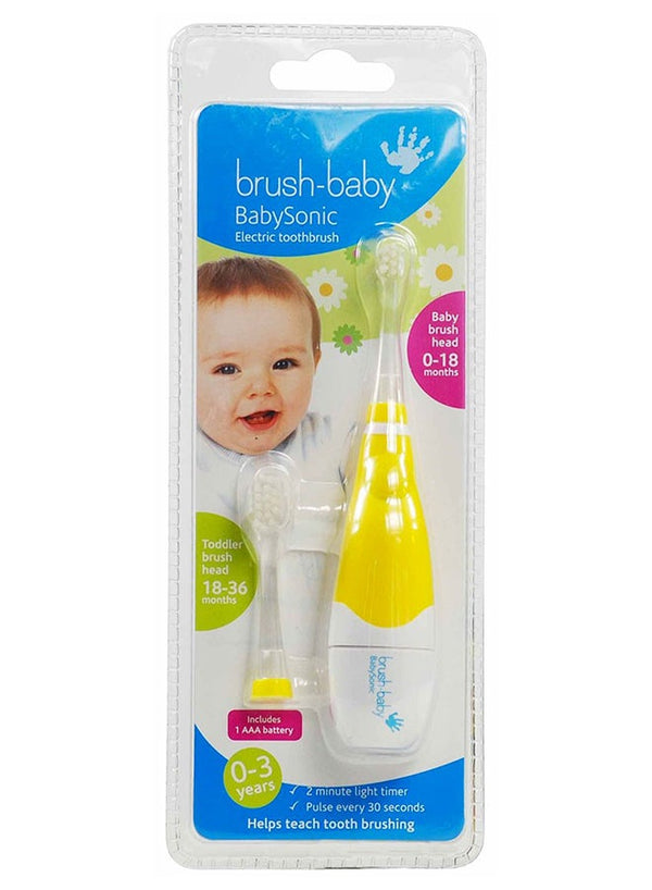 Brush-Baby Babysonic Electric Toothbrush - Yellow