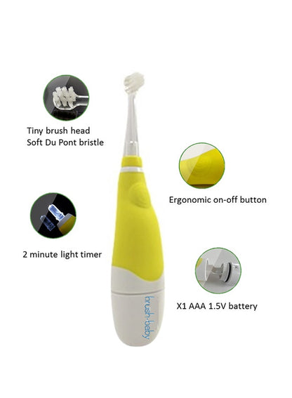 Brush-Baby Babysonic Electric Toothbrush - Yellow
