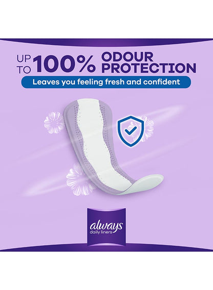 Always Extra Protect Daily Liners, Large Scented