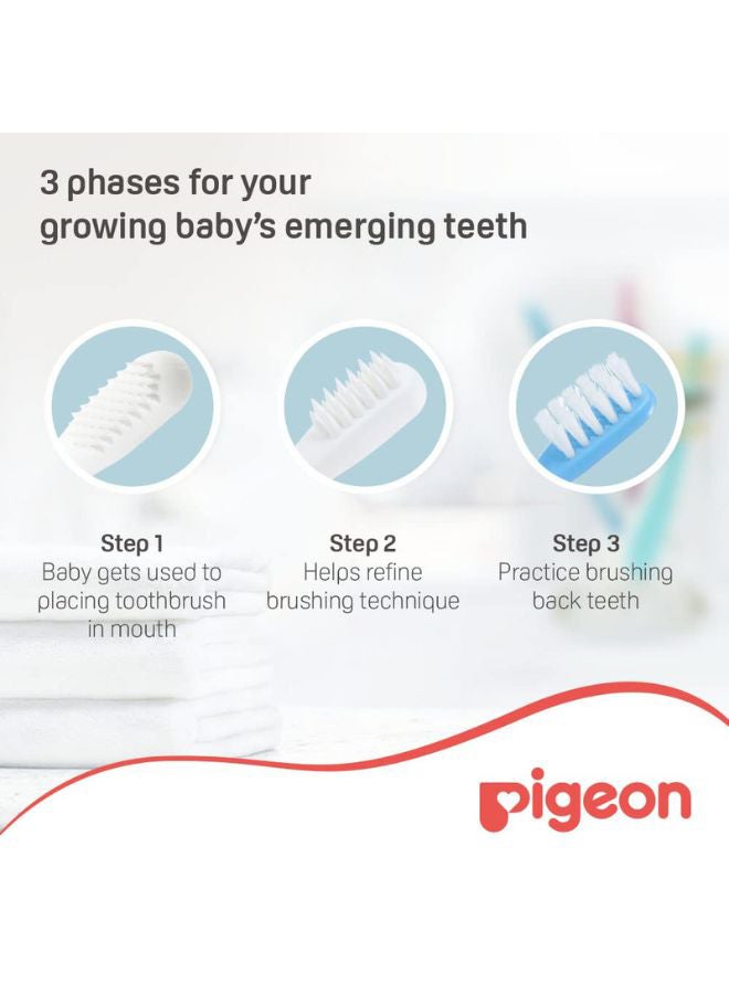 Pigeon 3-Piece Lesson 123 Training Toothbrush Set