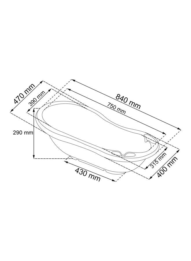 Keeeper Plastic Bath Tub - Fun Green Design