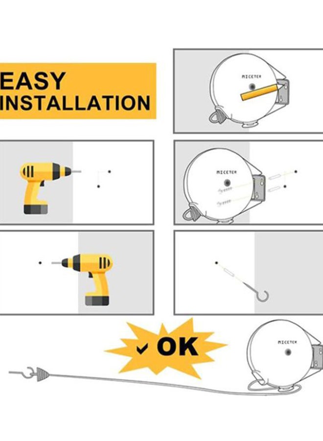 Retractable Clothesline 40ft by Honey Can Do