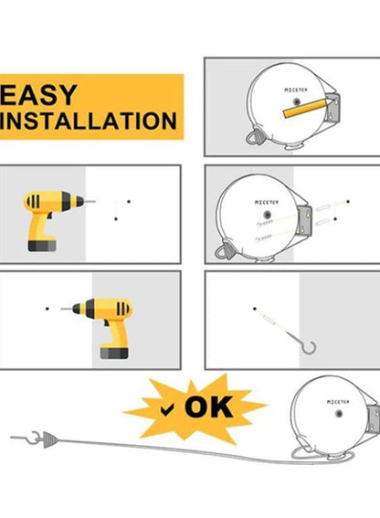 Retractable Clothesline 40ft by Honey Can Do