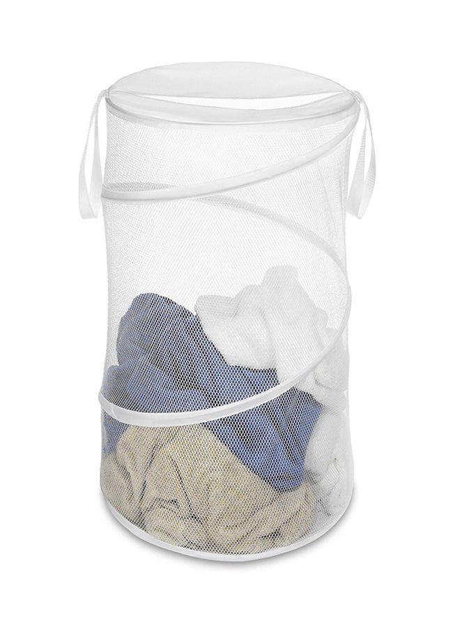 Whitmor Collapsible Laundry Hamper White