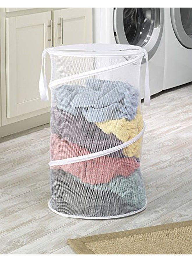 Whitmor Collapsible Laundry Hamper White