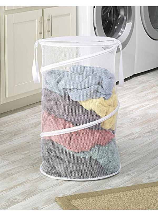 Whitmor Collapsible Laundry Hamper White