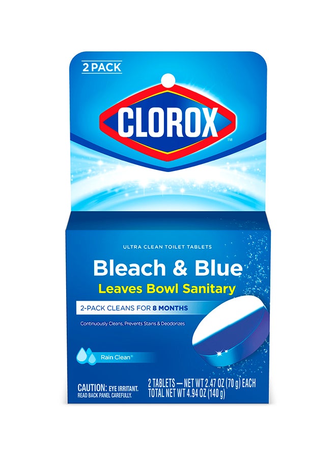 Clorox Bleach Toilet Bowl Cleaner Tablets Pack of 2