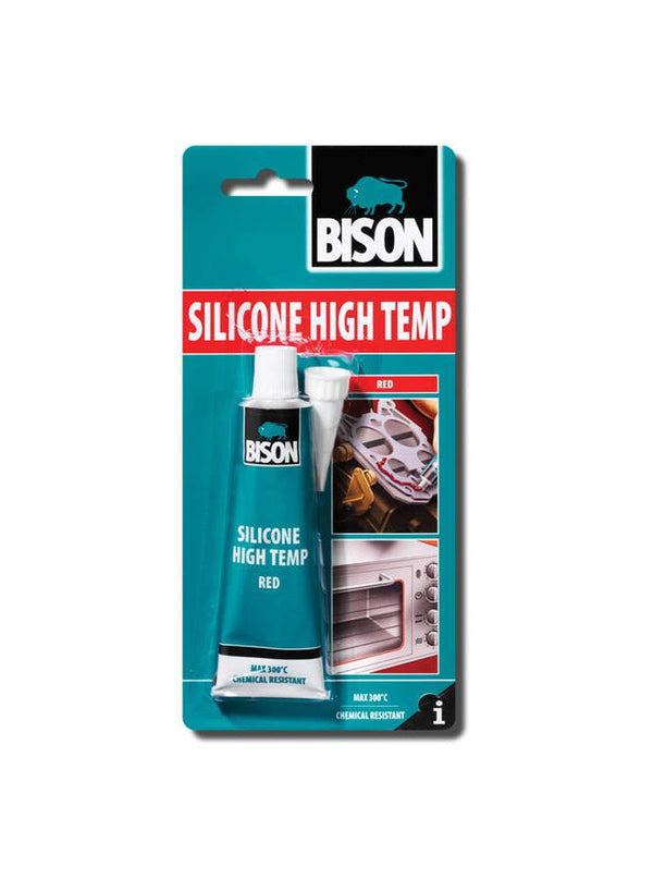 BISON KIT Silicone High Temp Adhesive Red