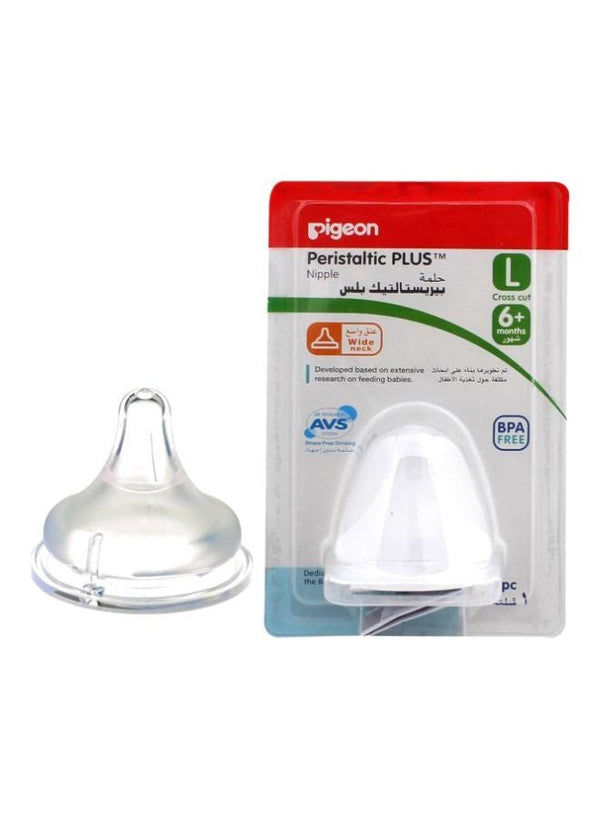 Pigeon Peristaltic Plus Wide-Neck Nipple BPA Free