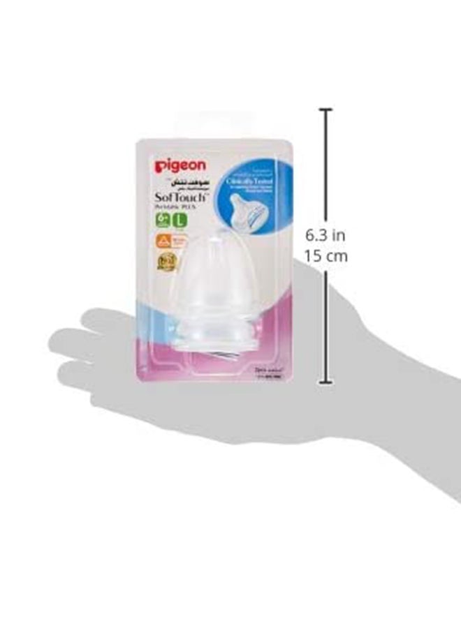 Pigeon Peristaltic Plus Wide-Neck Nipple BPA Free