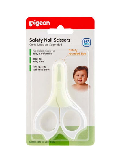 Pigeon Safety Nail Scissors - White