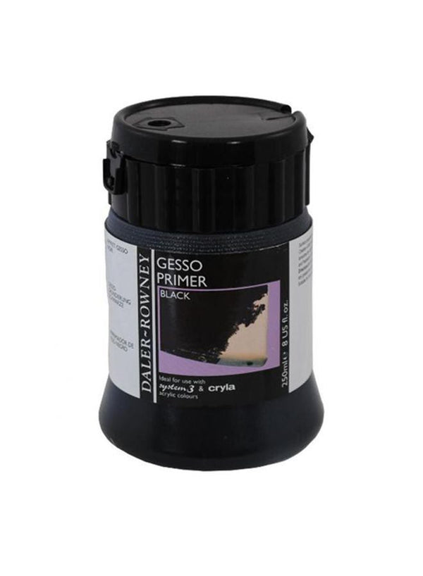 Daler Rowney White Gesso Primer Black 250ml