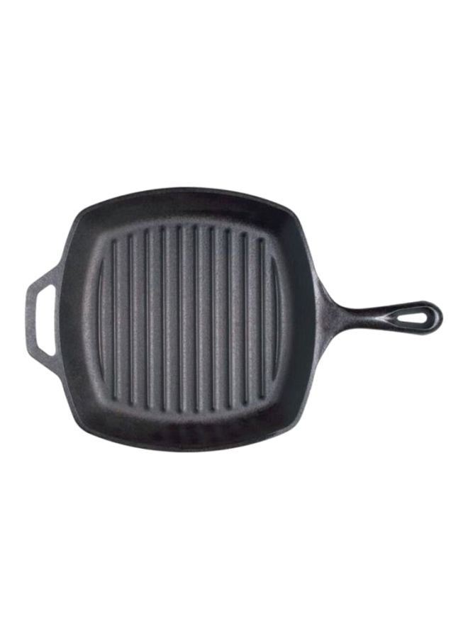 Lodge 10.5-Inch Square Grill Pan Black