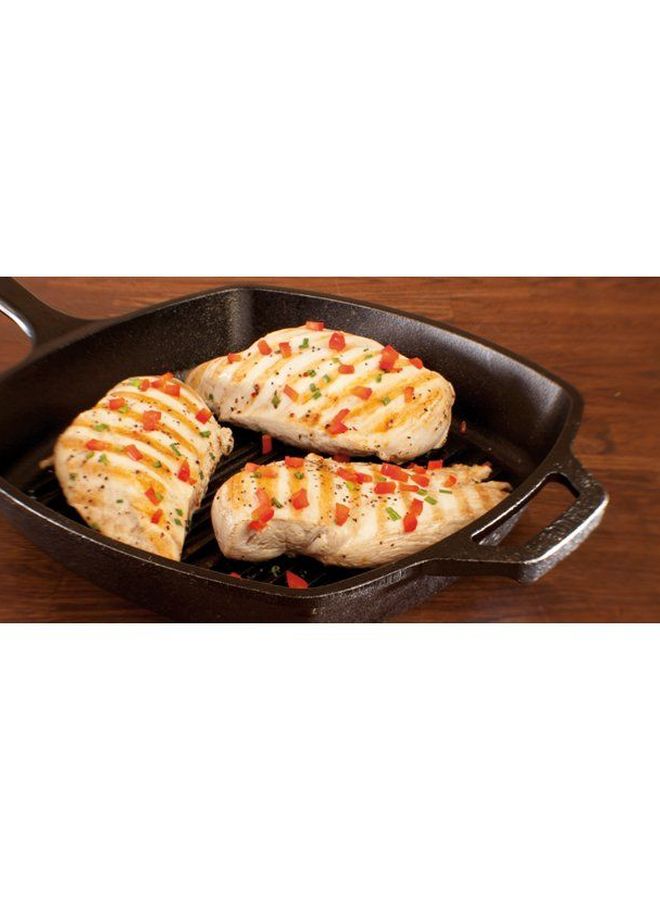 Lodge 10.5-Inch Square Grill Pan Black