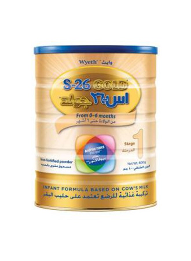 Wyeth S-26 Gold Stage 1 Baby Formula 400g