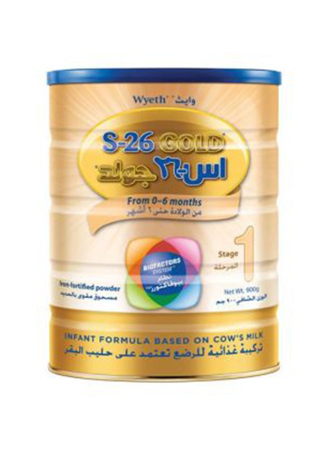 Wyeth S-26 Gold Stage 1 Baby Formula 900g