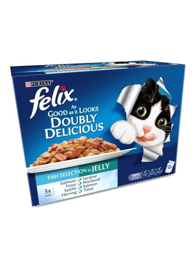 PURINA Doubly Delicious Fish Selection 12x100g