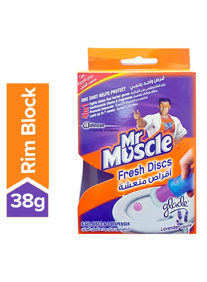 Mr Muscle Fresh Discs 38grams - Premium Cleaning Gel