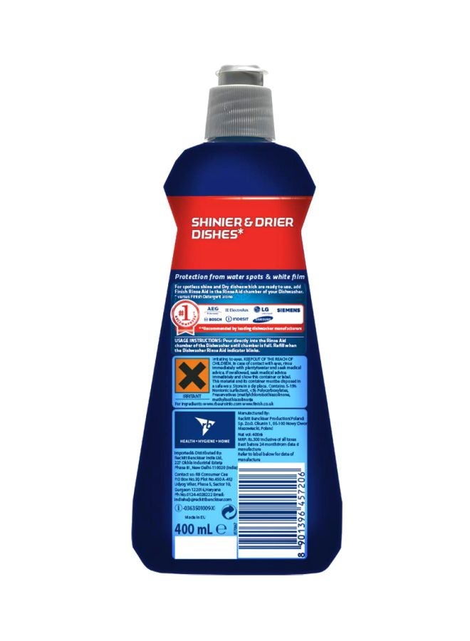 Finish Rinse Aid Liquid Dishwasher Detergent 400meter