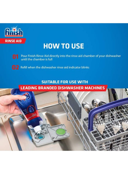 Finish Rinse Aid Liquid Dishwasher Detergent 400meter