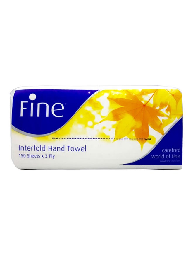 Fine Interfold Hand Towel 150 Sheets x 2 Ply