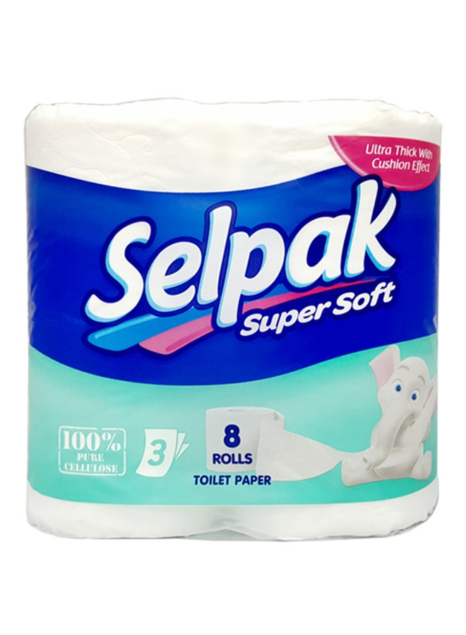 Selpak Super Soft Toilet Tissue Roll Pack of 8