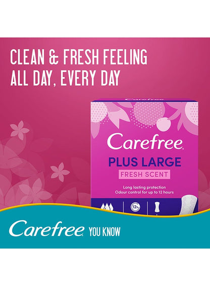 Carefree Panty Liner Plus Fresh Scent Pack of 48