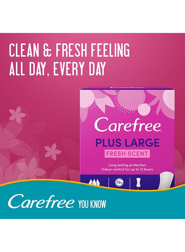 Carefree Panty Liner Plus Fresh Scent Pack of 48