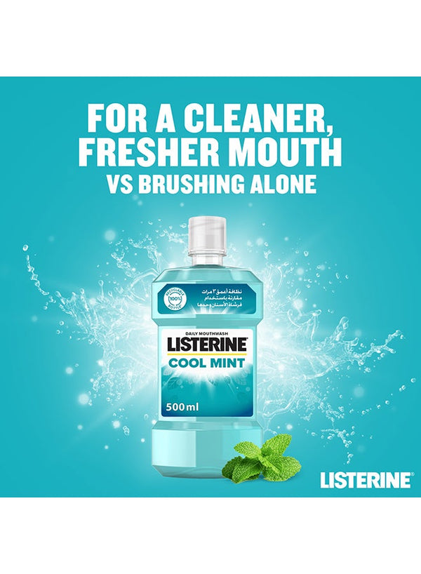Listerine Cool Mint Daily Mouthwash 500ml