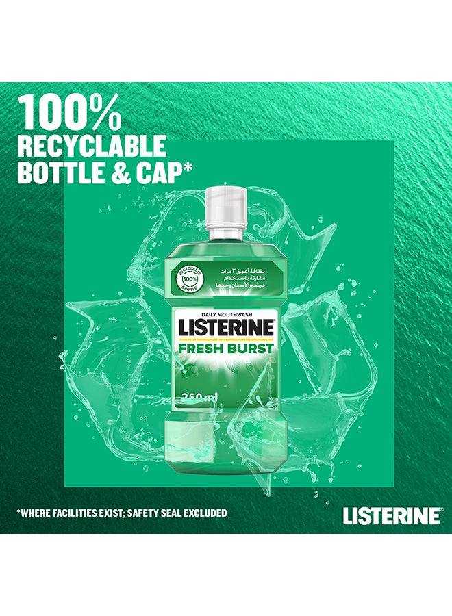 Listerine Fresh Burst Mouthwash 250ml