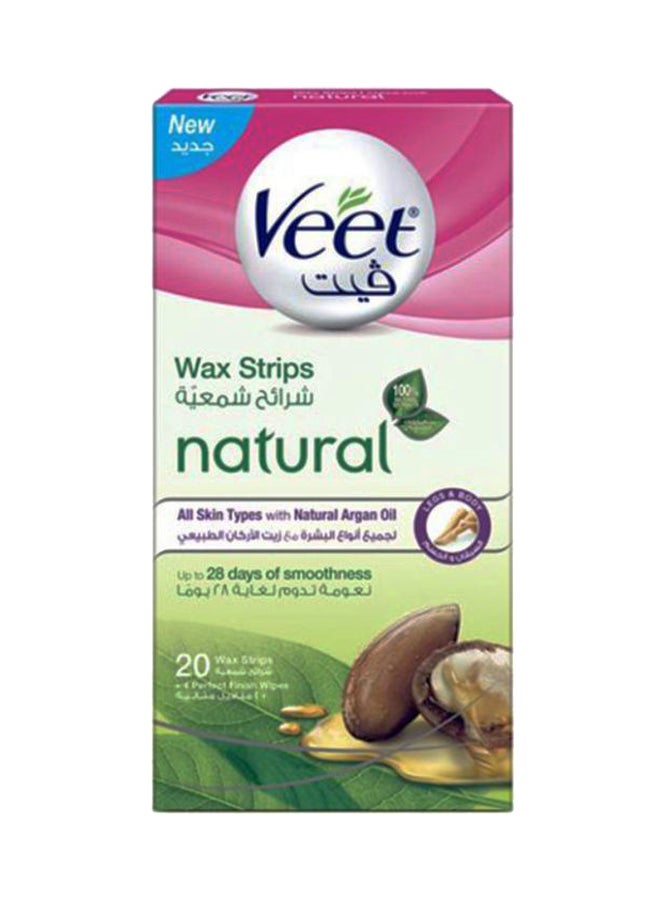 Veet 20-Piece Natural Wax Strips
