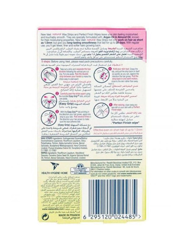 Veet 20-Piece Natural Wax Strips